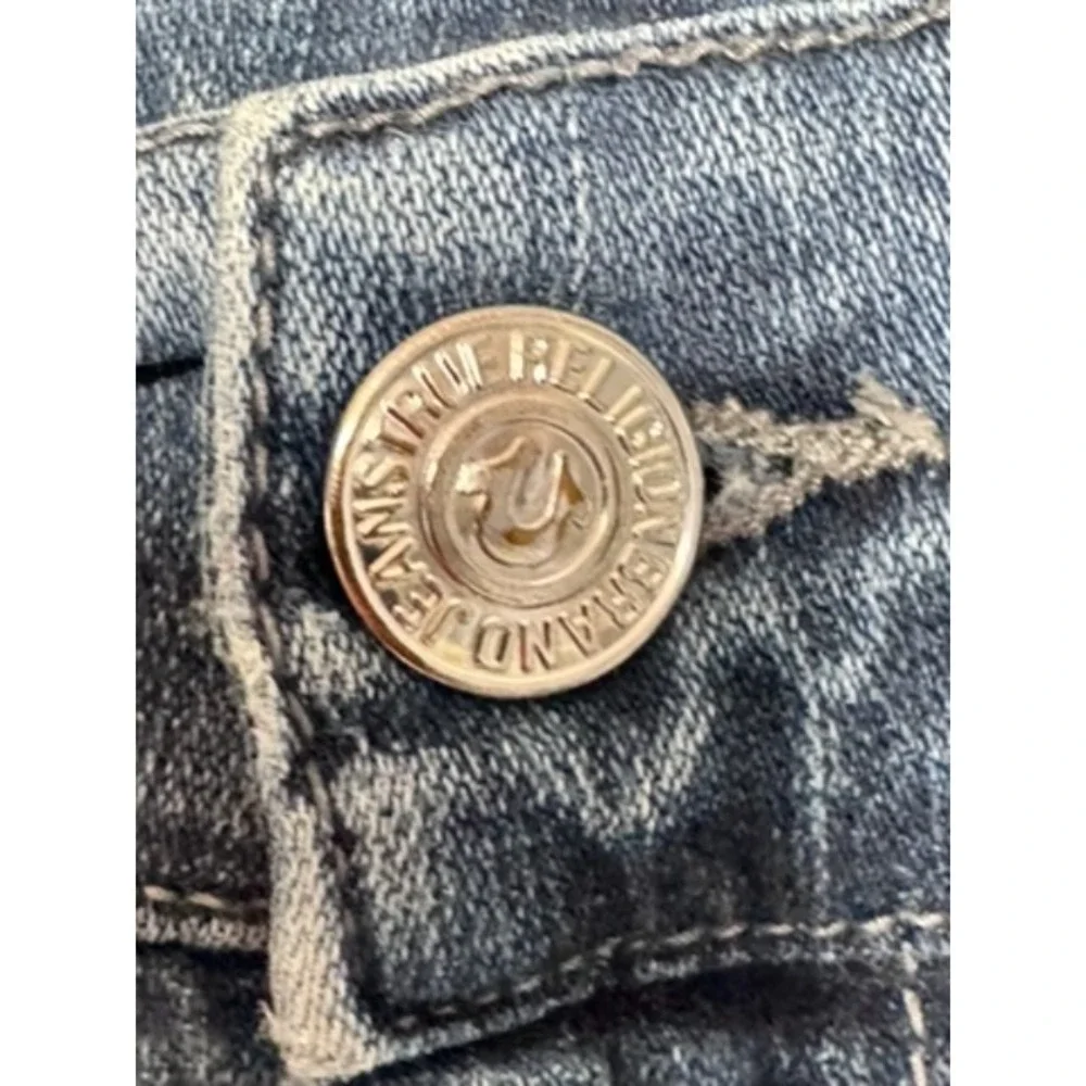 True Religion Rocco Denim Jeans Men Size 34‎ Y2K Workwear Faded Biker Streetwear